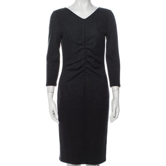 Armani Collezioni Virgin Wool Sheath Dress Size 8